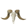 RAM Skull White Celtic Snake Carved